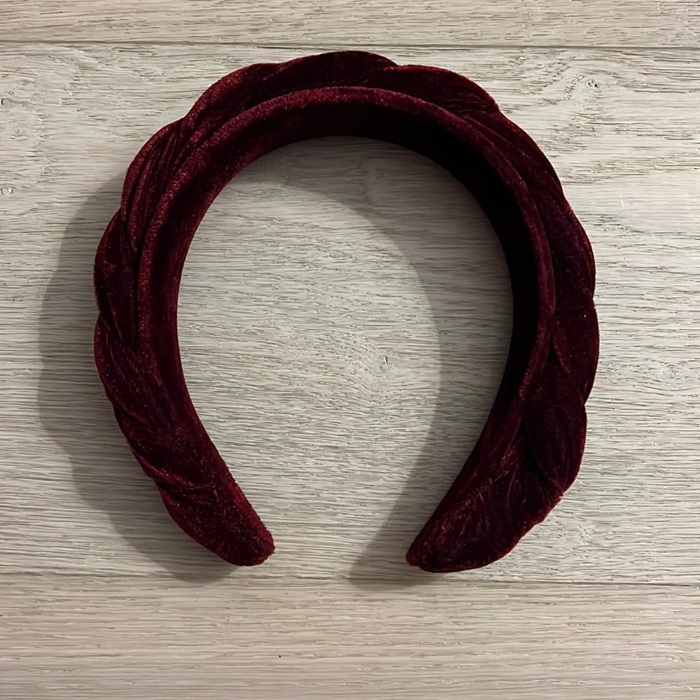 Luxe braided velvet headband